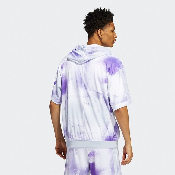 Adidas Donovan Mitchell SS Hooded Shooter Top. Brand new. Mens Size: Large - Picture 8 of 8
